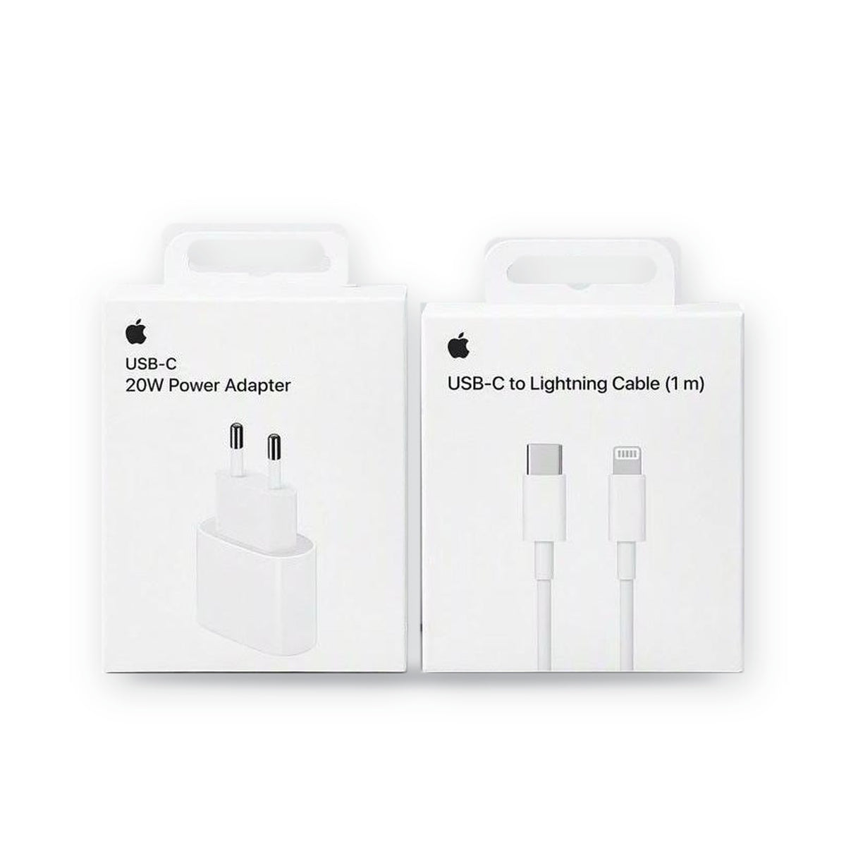 Pack de cargador USB-C de 20 W y cable USB-C a Lightning de 1 m, originales de Apple, en sus cajas